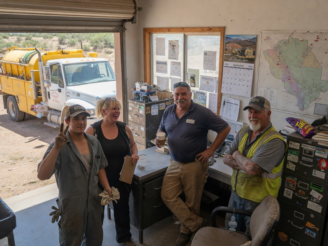 The Chase Septic team at work in Rio Rancho