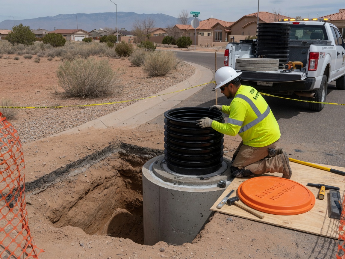Riser & Lid Installation in Rio Rancho, NM